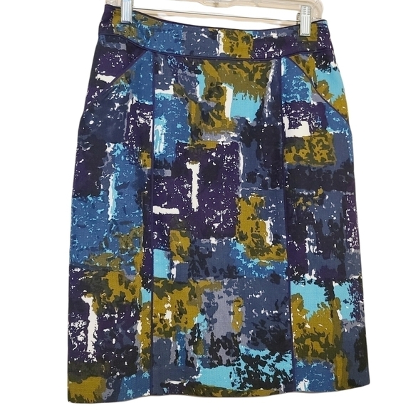 Anthropologie | Tabitha Liquid Acres Simons Pencil Skirt (Size 6) - Picture 2 of 13